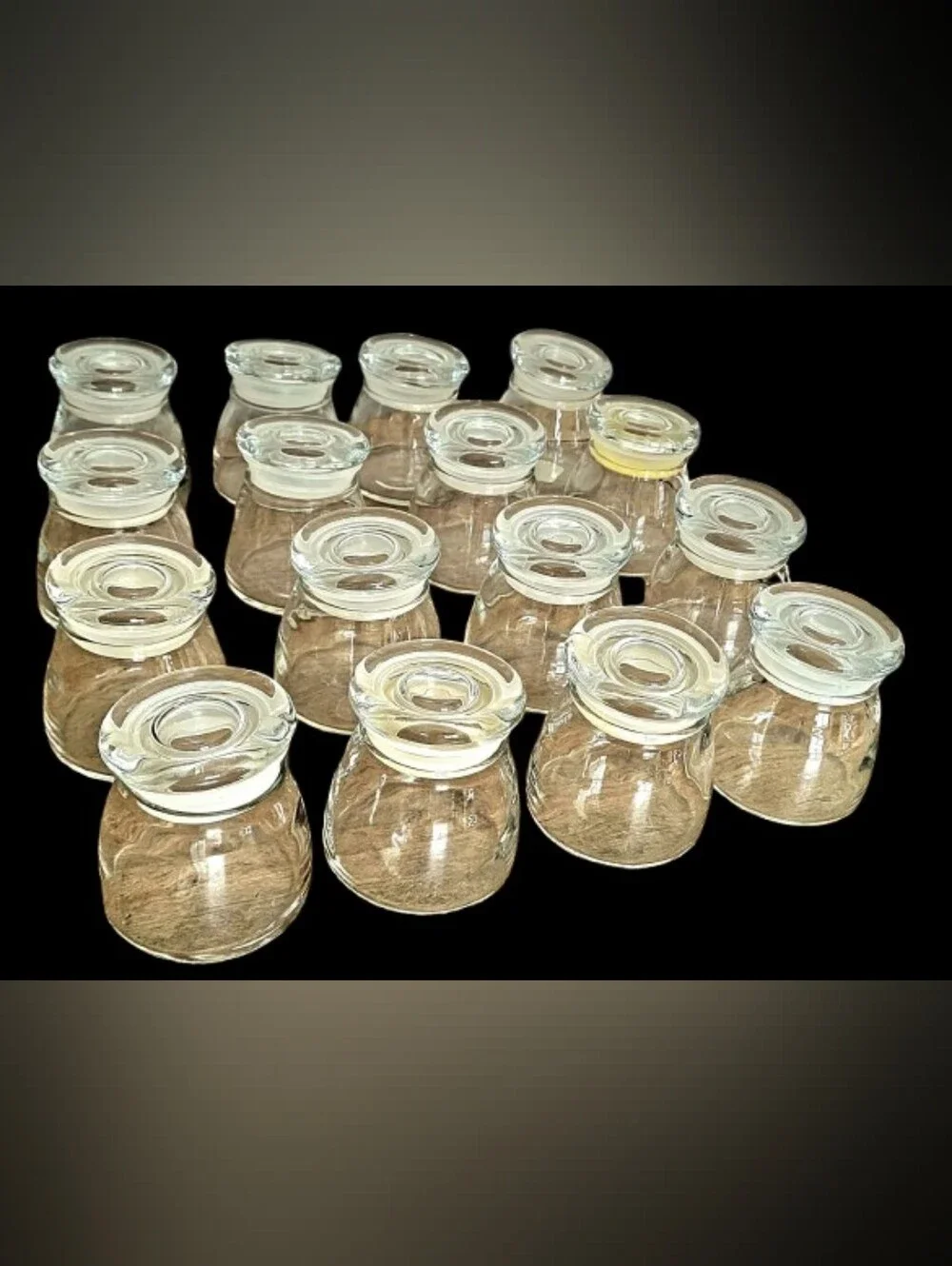 Crate & Barrel Glass Spice Jar Lot, 16pcs, 4.5oz